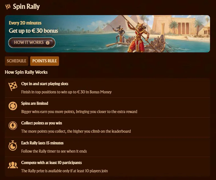 spinrally amunra casino
