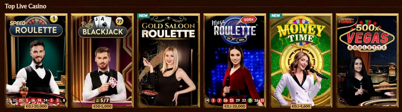 κορυφαία ζωντανά παιχνίδια καζίνο amunra casino